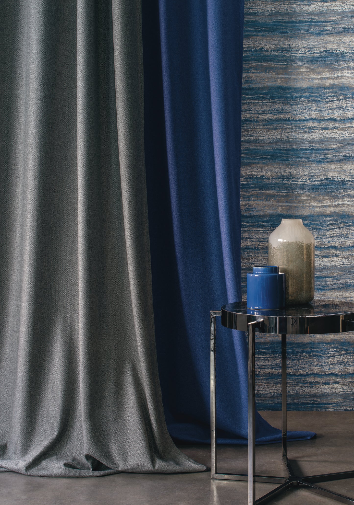 Casamance Hommage micro herringbone wool weave fabric