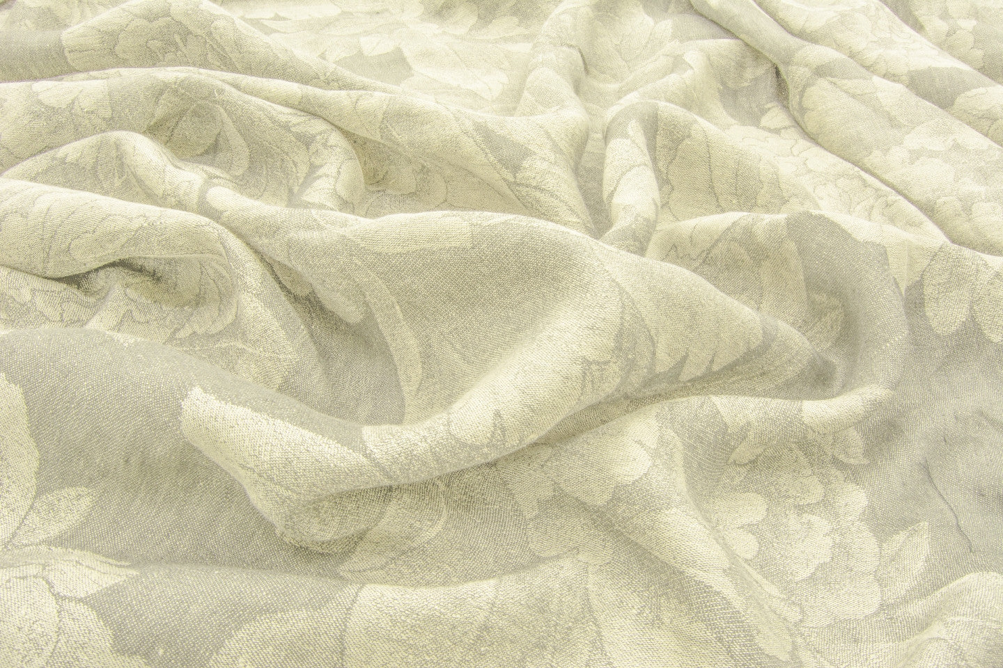 Flowers - Extra wide Jaquard Linen