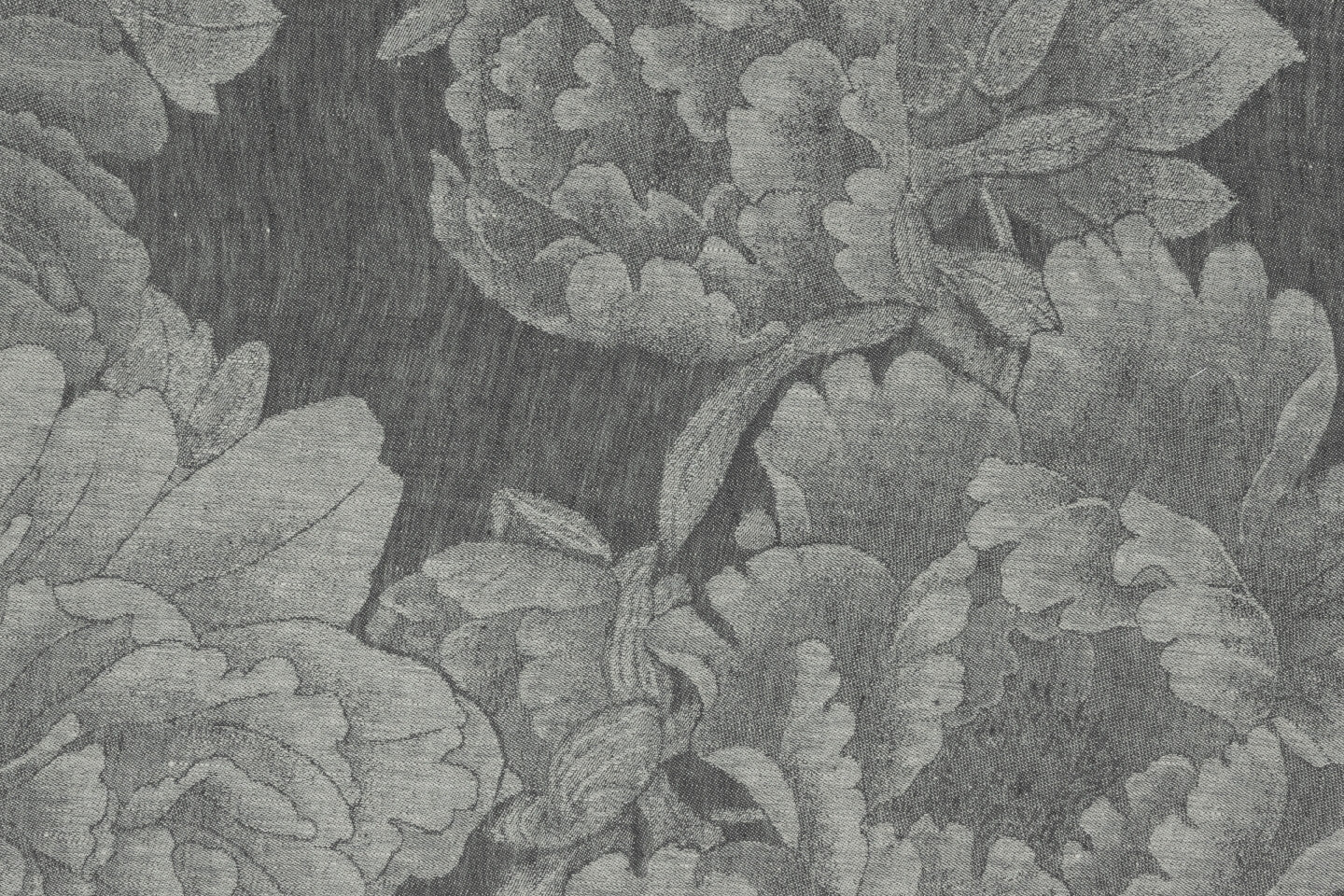 Flowers - Extra wide Jaquard Linen
