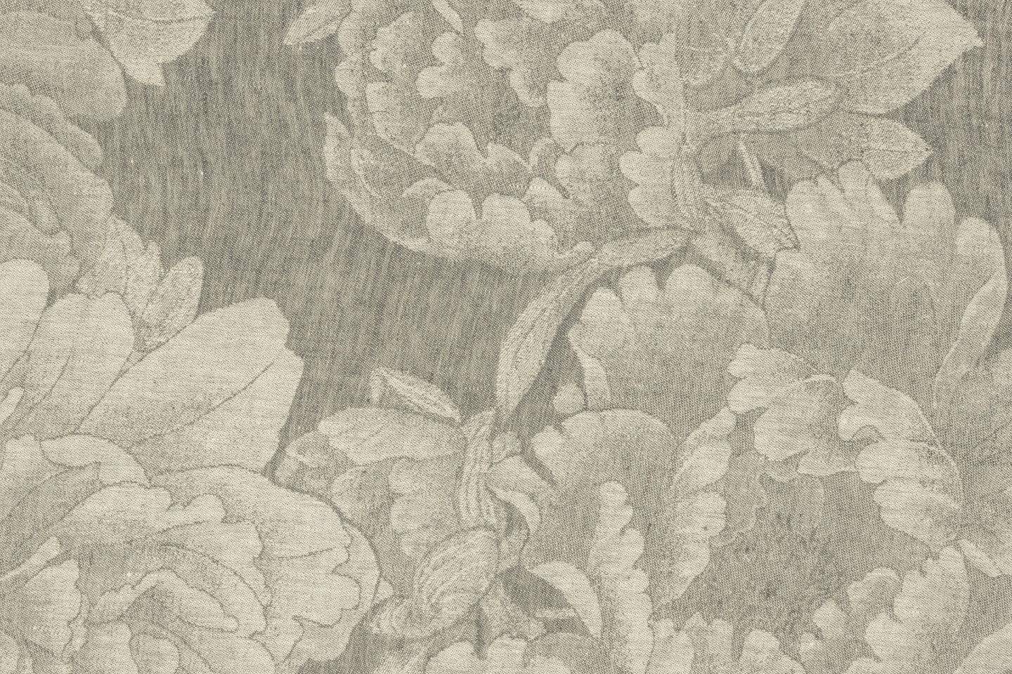 Flowers - Extra wide Jaquard Linen