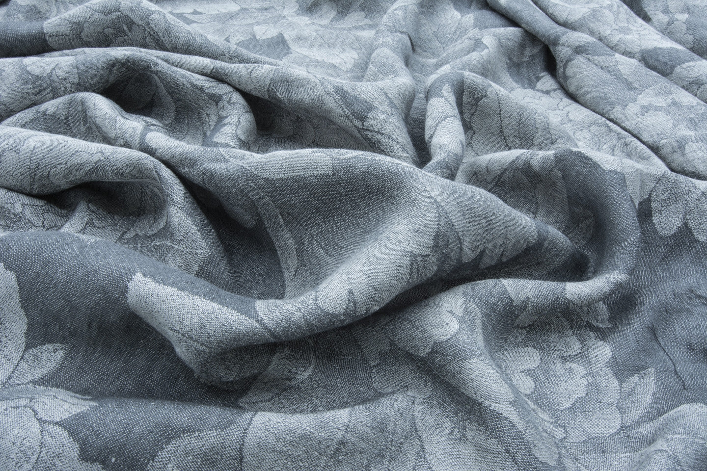 Flowers - Extra wide Jaquard Linen