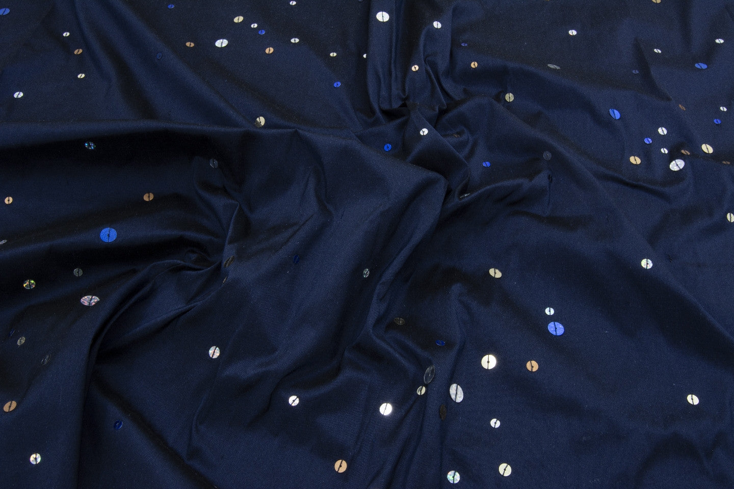 Jubilee - Hand sewn sequins on silk