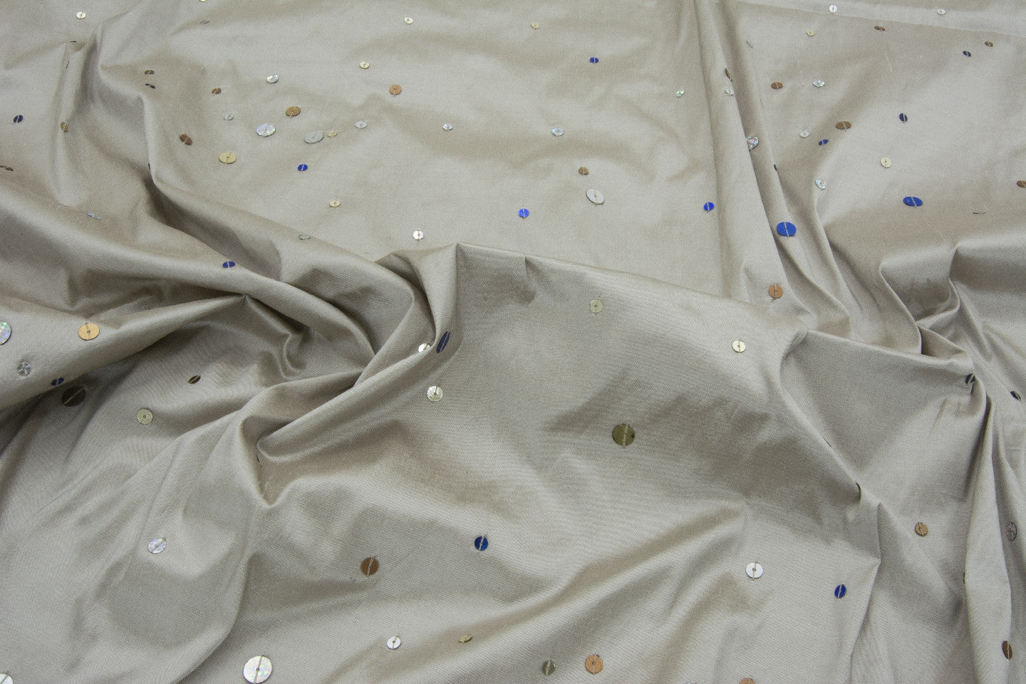 Jubilee - Hand sewn sequins on silk