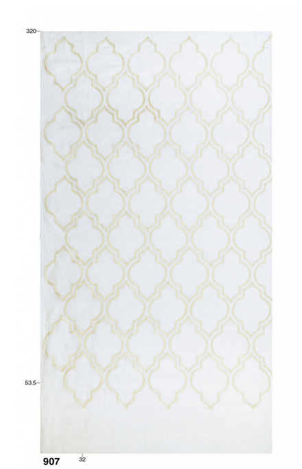 Spello - Extra wide Embroidered Linen mix voile