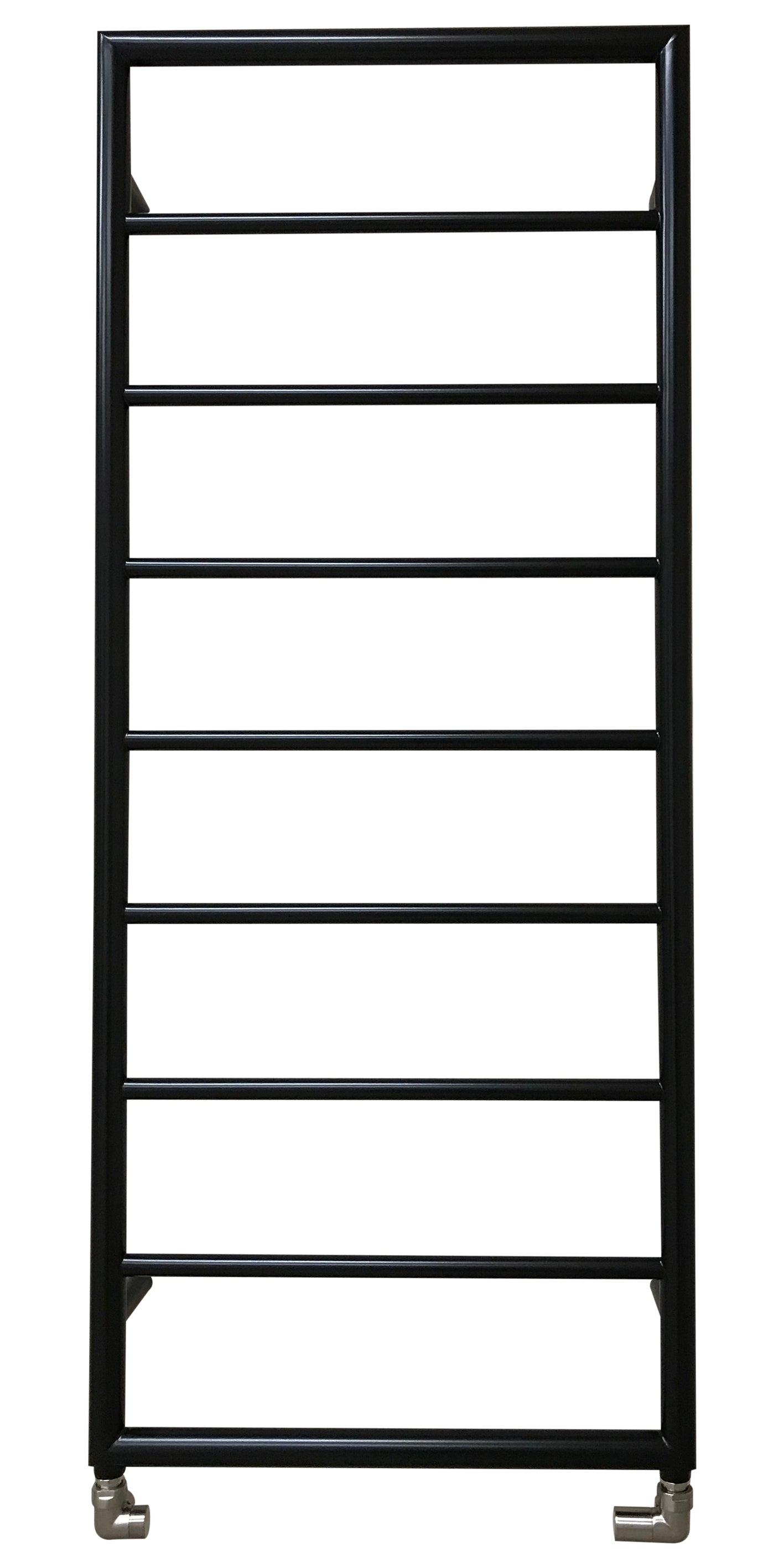 Heated Black Towel Rails - Framed Ladder radiator 1260