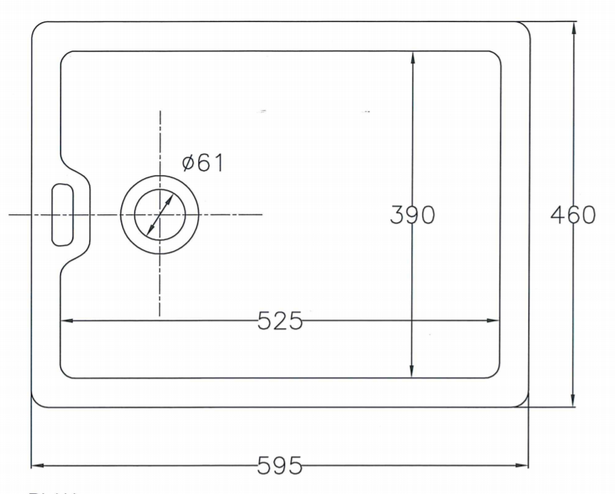 Drawing - Hand made tradional belfast sinks for kitchen or laundry rooms