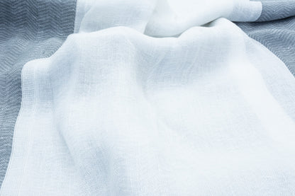 Chevron Stripe - Linen Voile