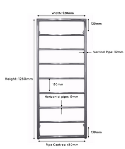 Heated Black Towel Rails - Framed Ladder radiator 1260 – Couth & Co ...