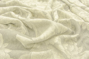 Flowers - Extra wide Jaquard Linen