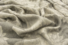 Flowers - Extra wide Jaquard Linen