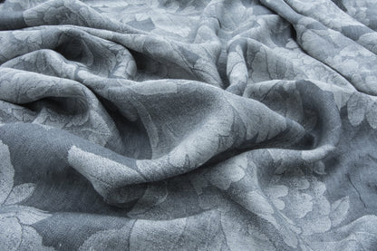 Flowers - Extra wide Jaquard Linen