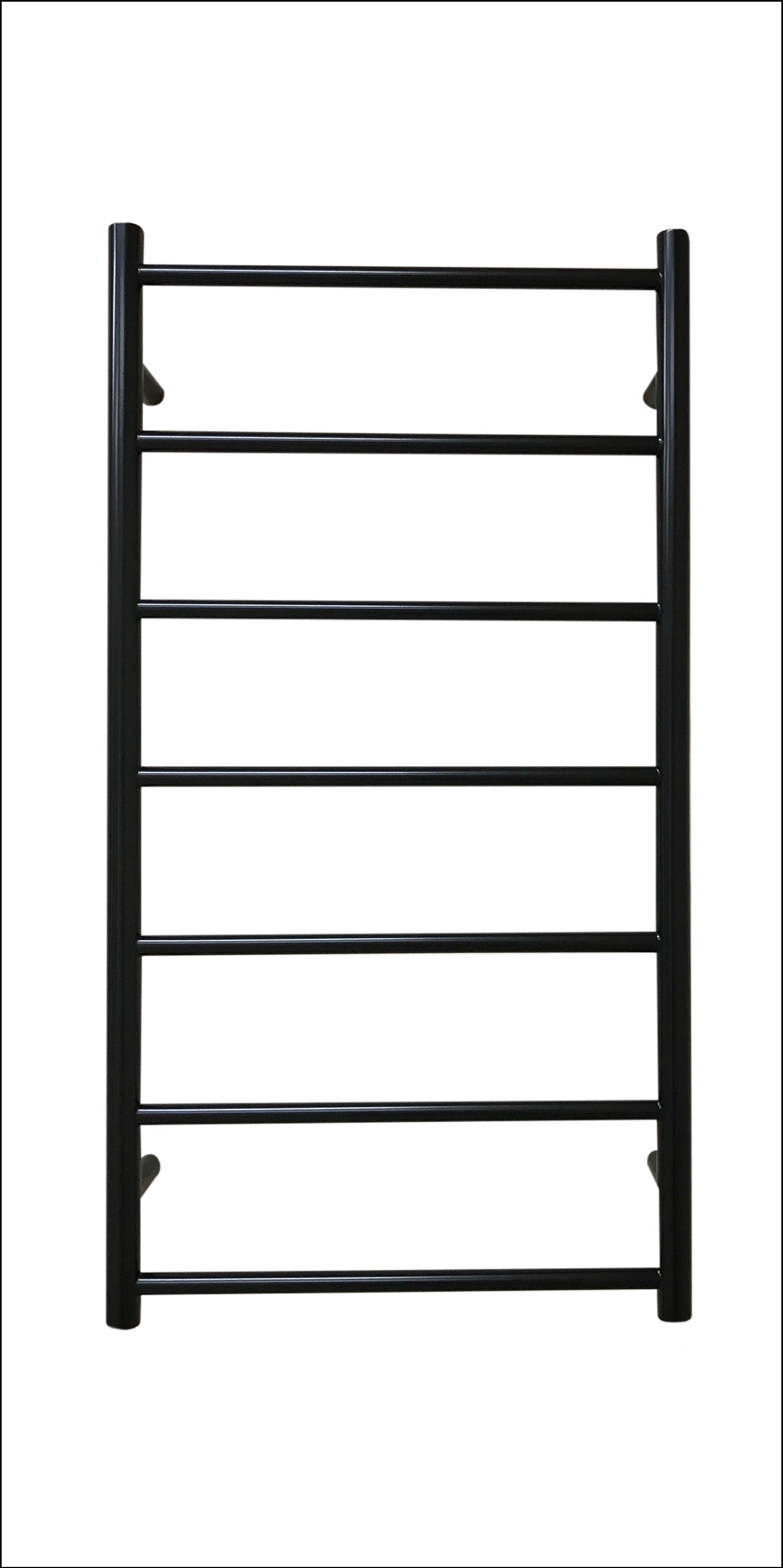 Heated Black Towel Rails - Medium ladder radiator 975mm x 520mm