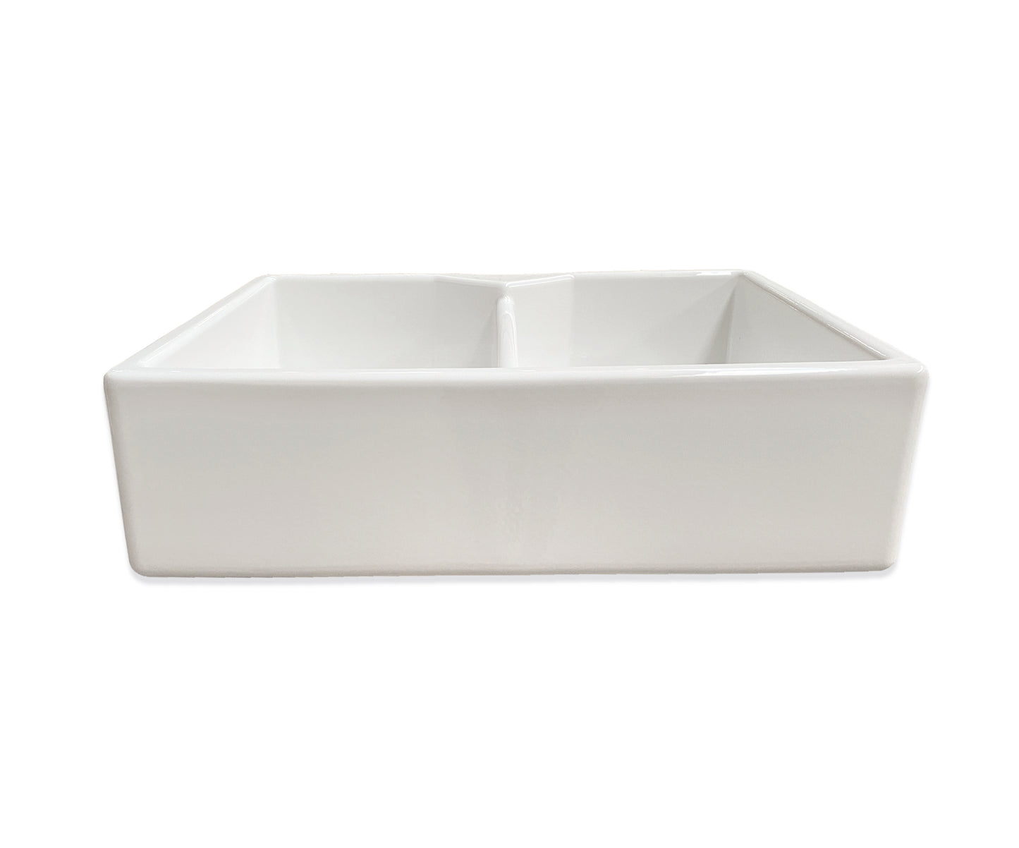 Hand made tradional belfast sinks for kitchen or laundry rooms - twin bowl white