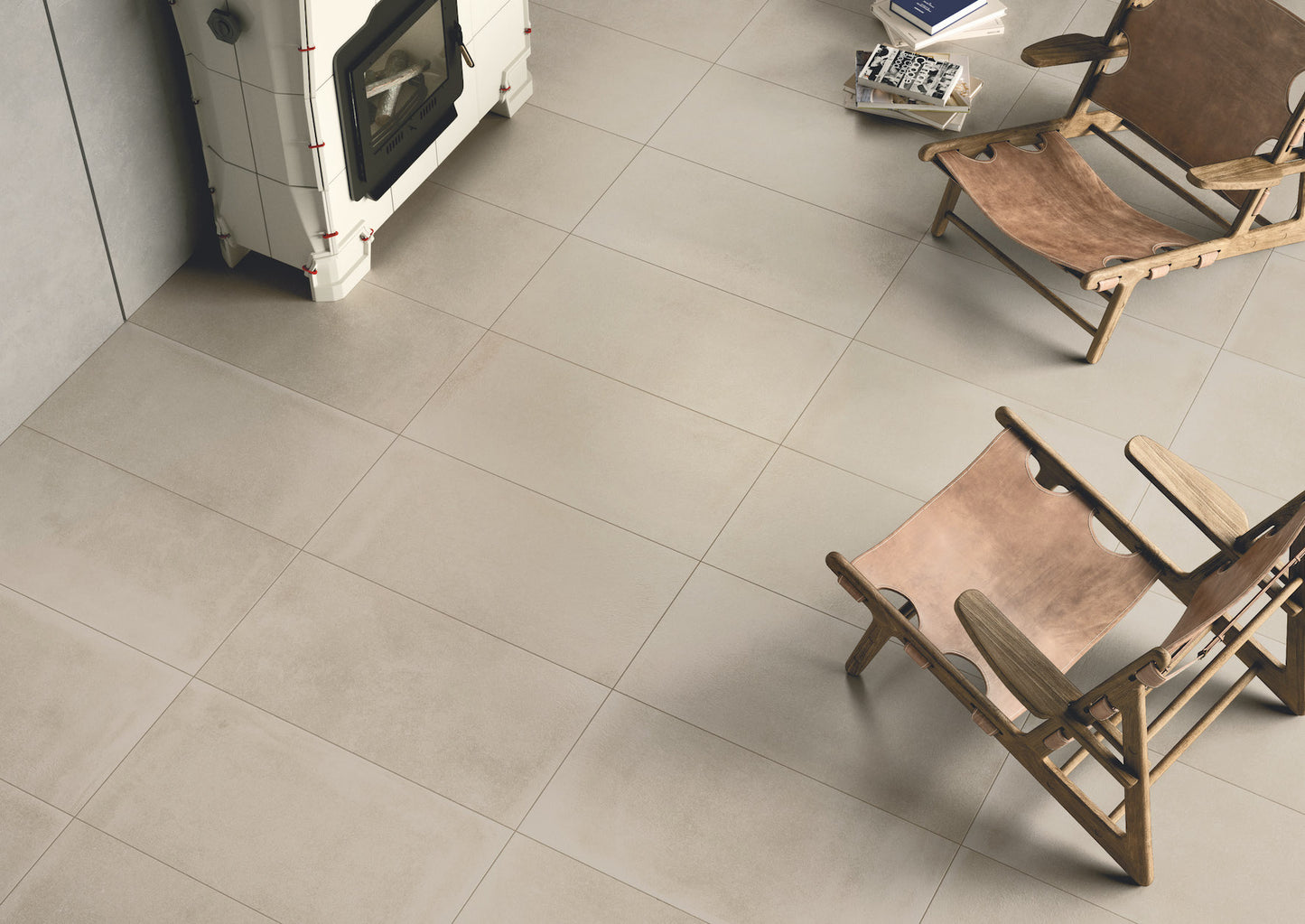 Matt Concrete-effect Porcelain tiles