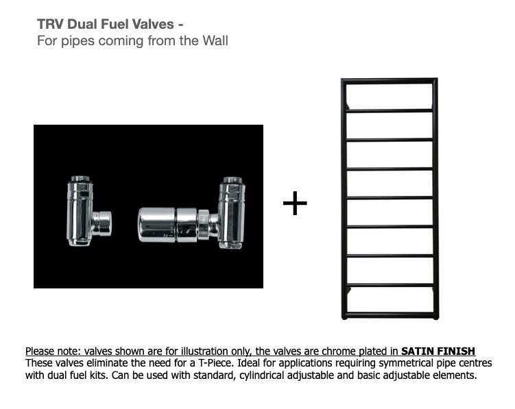 Heated Black Towel Rails - Framed Ladder radiator 1260