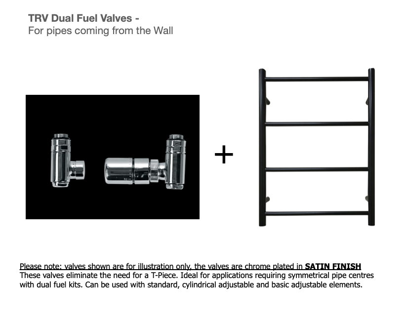 Heated Black Towel Rails - Small ladder radiator 700mm x 520mm