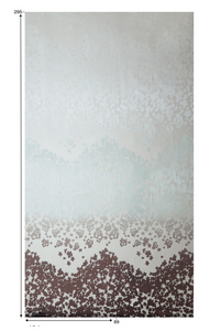 Villa Taranto - Extra wide Devore Ombre sheer