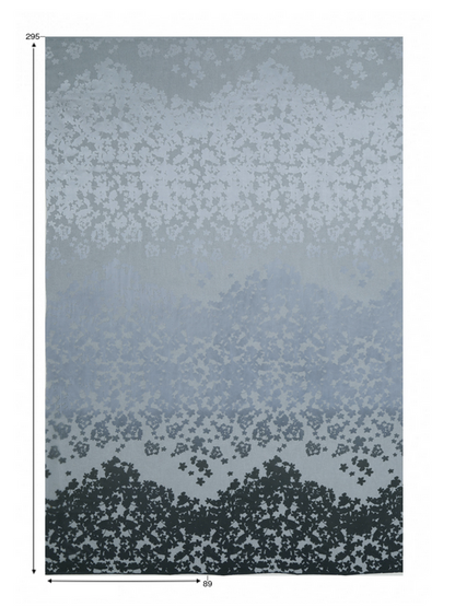 Villa Taranto - Extra wide Devore Ombre sheer
